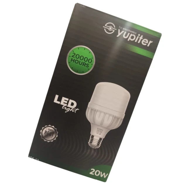 Светодиодная лампа Yupiter 20 Вт 6500 К белый E27