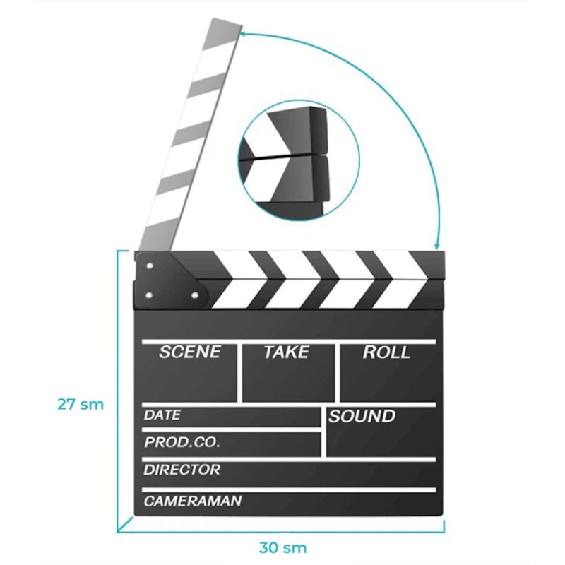 Кинохлопушка Neewer, дерево, 39х27 см Кинохлопушка Neewer, дерево, 39х27 см