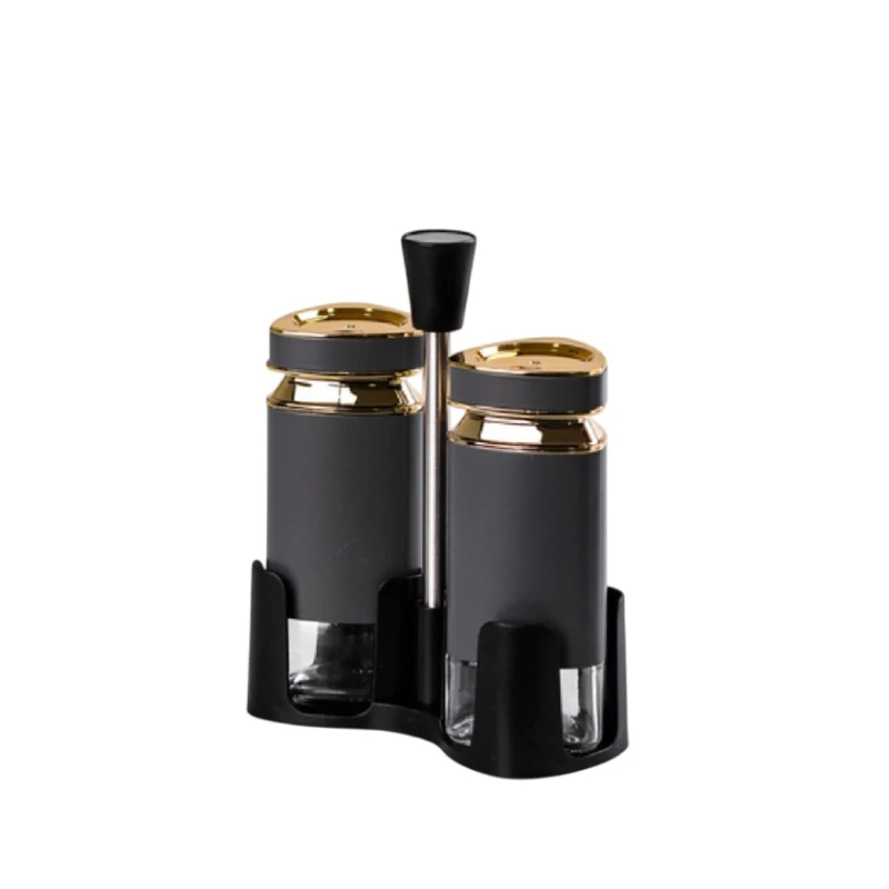 Набор емкостей для хранения специй MagiDeal SE133, черный/золотистый Набор емкостей для хранения специй MagiDeal SE133, черный/золотистый