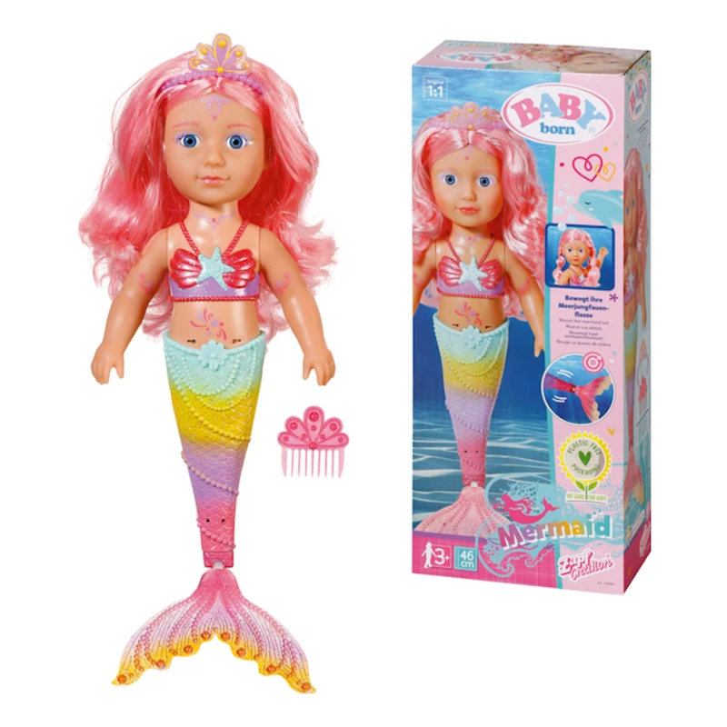 Кукла Zapf Creation Baby Born Little Sister Mermaid 833681, 46 см, 3+ лет