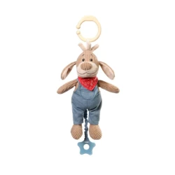 Музыкальная игрушка-подвеска Babyono Gardener Dog 1526, полиэстер, 0+ месяцев