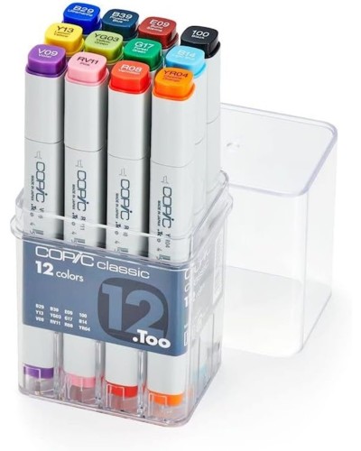 Markerlər dəsti Copic Classic Basic 12 rəng