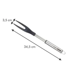 Вилка для мяса Tescoma Grandchef, нержавеющая сталь/нейлон, серебристая/черная, 34.5 см Вилка для мяса Tescoma Grandchef, нержавеющая сталь/нейлон, серебристая/черная, 34.5 см