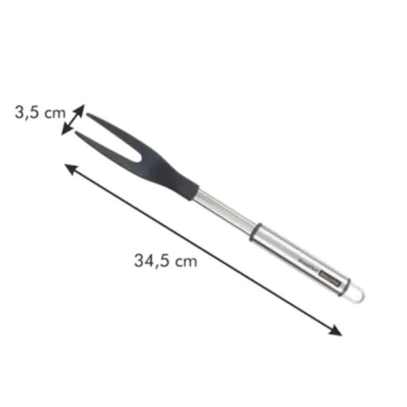 Вилка для мяса Tescoma Grandchef, нержавеющая сталь/нейлон, серебристая/черная, 34.5 см Вилка для мяса Tescoma Grandchef, нержавеющая сталь/нейлон, серебристая/черная, 34.5 см
