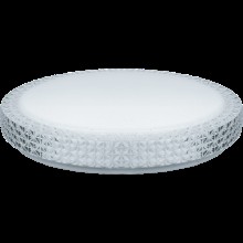 İdarəetmə pultu ilə səthə quraşdırılan çıraq Navigator NBL-RC01/RC02-IP20, 80.5x500mm, 60Vt, büllur, ağ