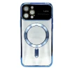Çexol Auto Focus Magsafe Apple iPhone 12 Pro üçün Transparent Blue