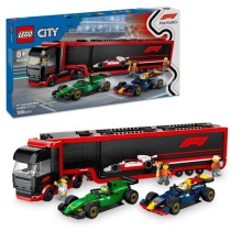Konstruktor LEGO City F1® Truck with RB20 & AMR24 F1® Cars 60445, 1086 parça, 8 yaşdan