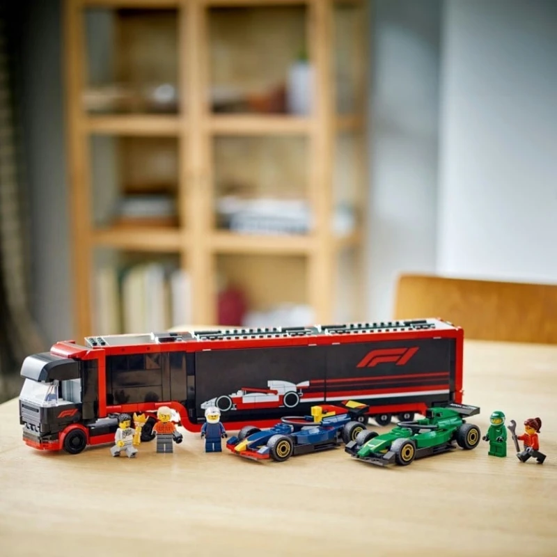 Конструктор LEGO City F1® Truck with RB20 & AMR24 F1® Cars 60445, 1086 деталей, от 8 лет