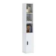Stellaj 3563_StellajBookWhite, 178х30х30 sm, LDSP, ağ