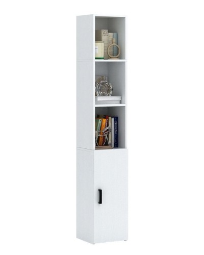 Stellaj 3563_StellajBookWhite, 178х30х30 sm, LDSP, ağ