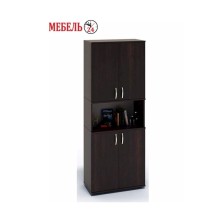 Stellaj 3563_L-M 2StellajOfficeLongBl, 68x37x183 sm, LDSP, qəhvəyi