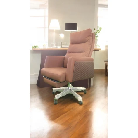 Кресло офисное Mayak MY3, 55x69 см, коричневый Кресло офисное Mayak MY3, 55x69 см, коричневый