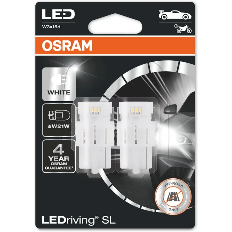 İşıqdiodlu lampa avtomobil üçün Osram LEDriving SL W21W, 12 V (7505dwp-02b)