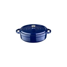 Manqal tavası Leggno Flame, çuqun, göy, 24 sm