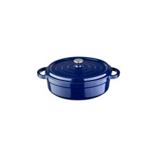Manqal tavası Leggno Flame, çuqun, göy, 24 sm