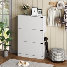 Ayaqqabı üçün tumba Art Mebel 32, laminat, ağ, 110х70х30 sm