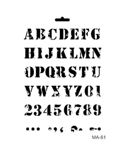 Трафарет Cadence Mix Media MA Stencil MA Serie 61, 21х29 см