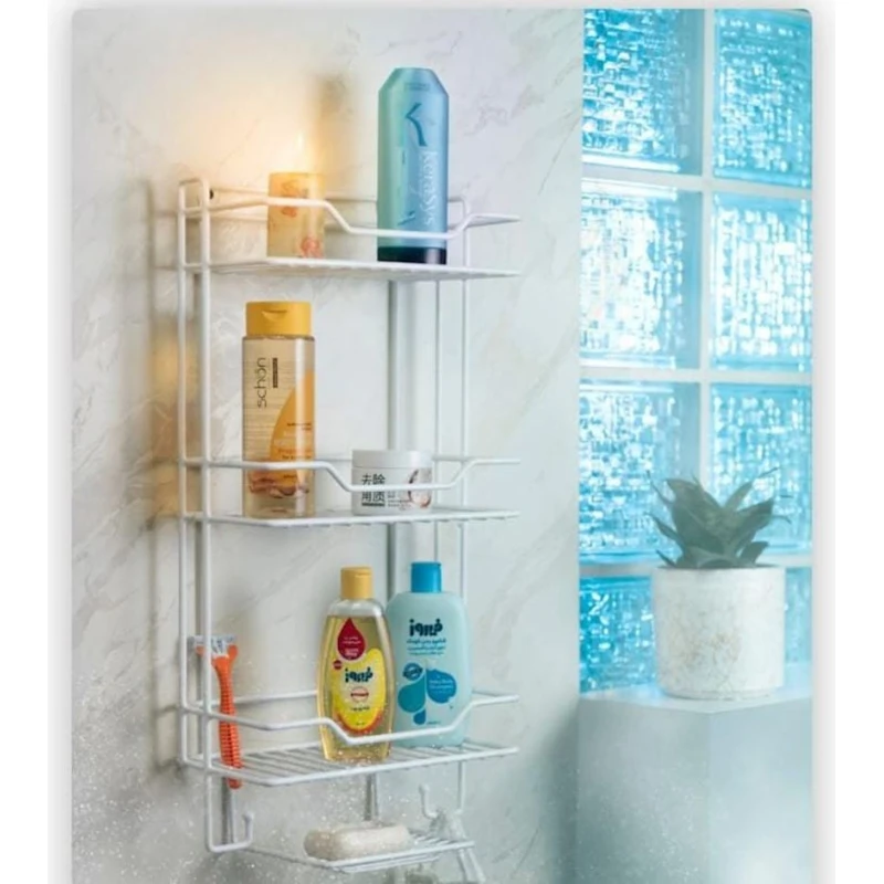 Hamam otağı üçün rəf HomeStore_NMR44, metal, ağ, 14x28x42 sm Hamam otağı üçün rəf HomeStore_NMR44, metal, ağ, 14x28x42 sm
