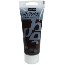 Akril boya Pebeo Studio Acrylics Burnt Umber, yandırılmış umbra, 100 ml