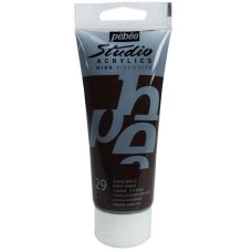 Akril boya Pebeo Studio Acrylics Burnt Umber, yandırılmış umbra, 100 ml