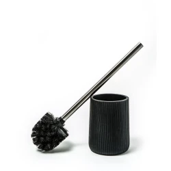 Ершик для унитаза Hom-me 100712, 10.7 см, полирезин, черный