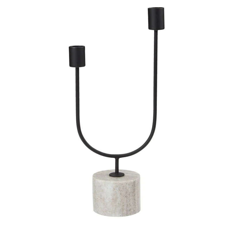 Канделябр JYSK Kurt, 1 шт, 15x7x33 см, черный