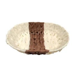 Хлебница nh_5hcva7, белая/коричневая, 27x20 см Хлебница nh_5hcva7, белая/коричневая, 27x20 см