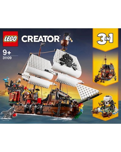 Konstruktor LEGO Creator Pirate Ship 31109, 9+ yaş, 1264 hissə