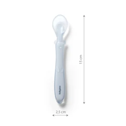 Детская ложка Babyono 785/01, 6 месяцев+, силикон, голубая