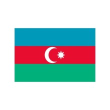 Azərbaycan bayrağı Ormibayrak EG44115, ipək, 150x300 sm
