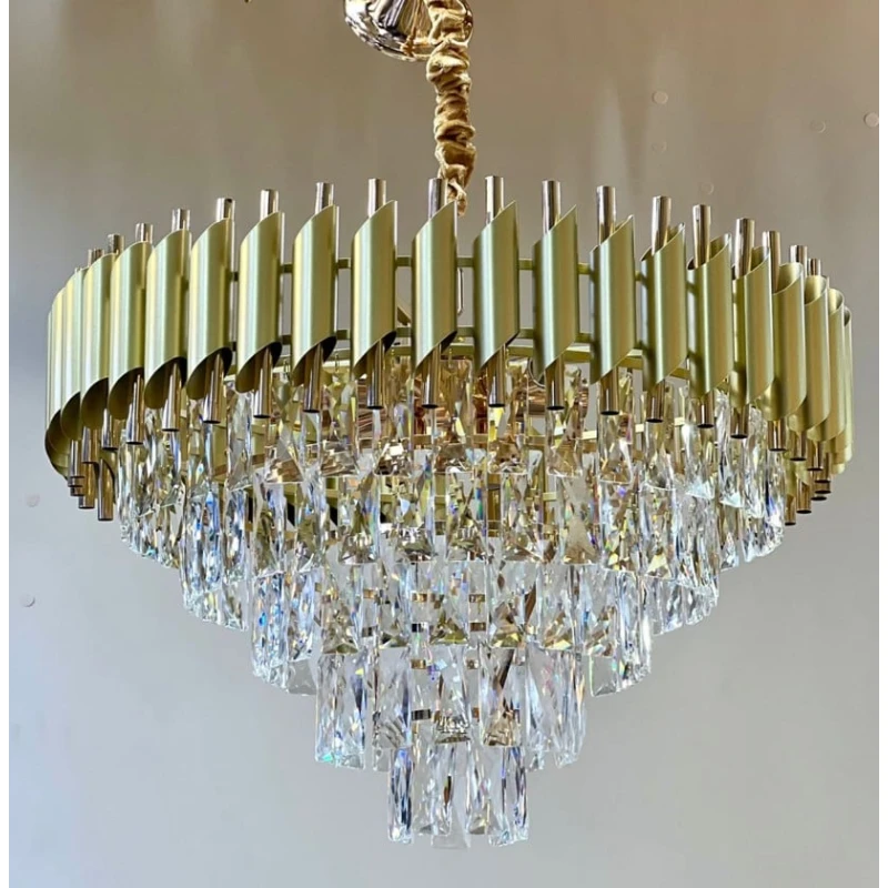 Люстра подвесная ZGH_00663, золотистая, 70х50х45 см Люстра подвесная ZGH_00663, золотистая, 70х50х45 см