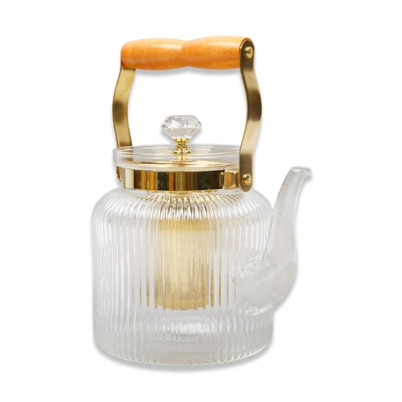 Dəmləmə çaydanı ÜV11, 1000 ml, silindr, şüşə, şəffaf