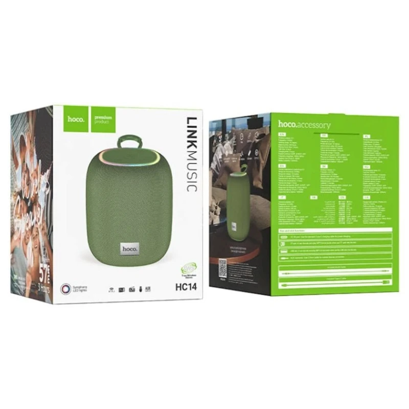 Портативная колонка Hoco HC14 Green Портативная колонка Hoco HC14 Green