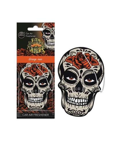 Avtomobil üçün ətirləndirici Aroma Car Skull Orange Man, Island Driftwood, asma - 10379
