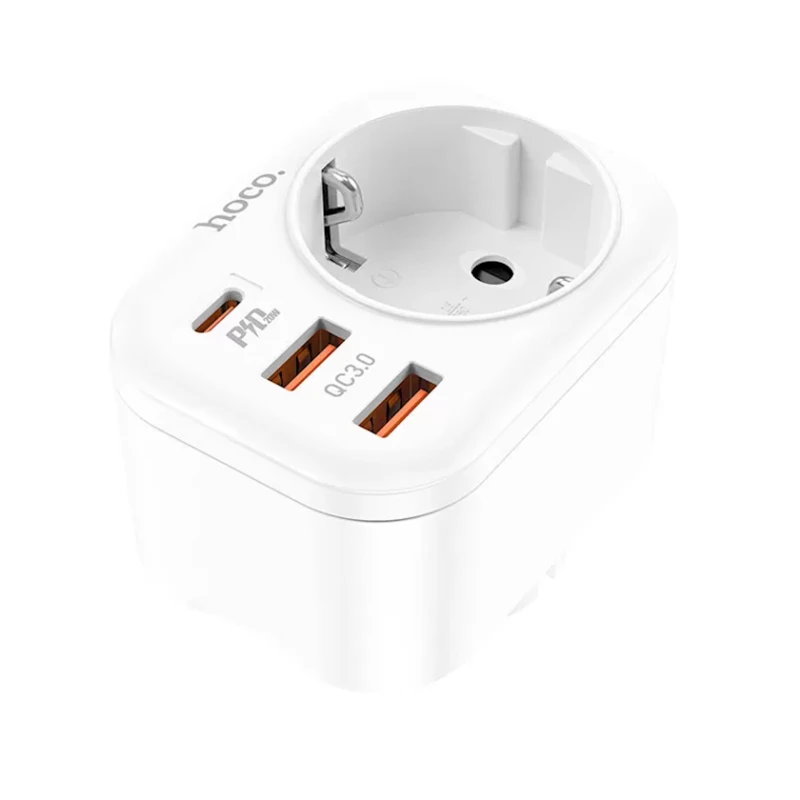 Сетевой фильтр Hoco NS3 White Сетевой фильтр Hoco NS3 White