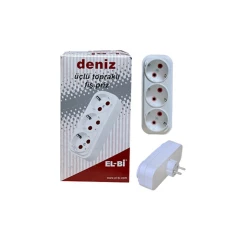 Переходник EL-BI Deniz 3 розетки