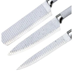 Bıçaq dəsti Zepter ZP-008, 6 parça, paslanmayan polad, ağ