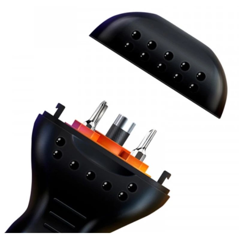 Многофункциональная роликовая отвертка 9 в 1- ом Jakemy JM-OP17, черный