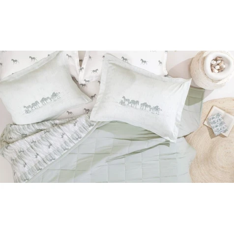 Örtük və yastıq üzü dəsti Yataş Edwin, örtük 230x240 sm, mələfə 160x200 sm, yastıq üzü 50x70 sm 2 əd, avro maksi, poliester/pambıq, Adaçayı