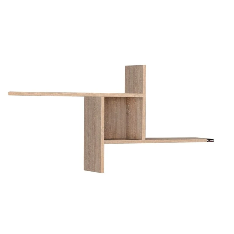 Настенная полка Art Mebel 103, ламинат, 50х100х50 см, коричневая Настенная полка Art Mebel 103, ламинат, 50х100х50 см, коричневая