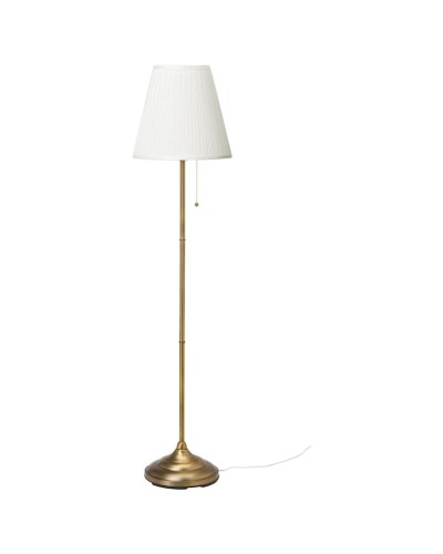 Döşəməüstü lampa IKEA Arstid, 155 sm, ağ/qızılı