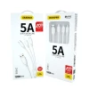 Кабель USB Dudao 5A 3-in-1 USB to Lightning/Type-C/MicroUSB, белый Кабель USB Dudao 5A 3-in-1 USB to Lightning/Type-C/MicroUSB, белый