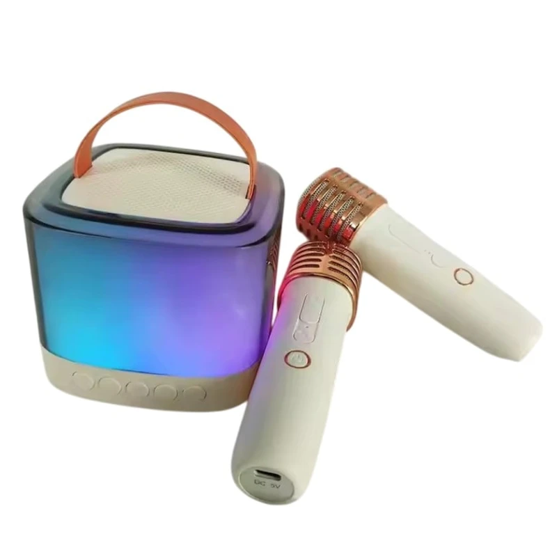 İki mikrofonlu portativ karaoke sistemi T7_002