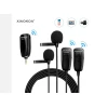 Двойной петличный микрофон Xiaokoa Wireless 3.5 мм Двойной петличный микрофон Xiaokoa Wireless 3.5 мм