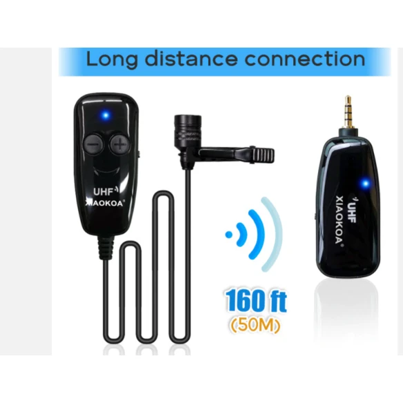 Двойной петличный микрофон Xiaokoa Wireless 3.5 мм Двойной петличный микрофон Xiaokoa Wireless 3.5 мм