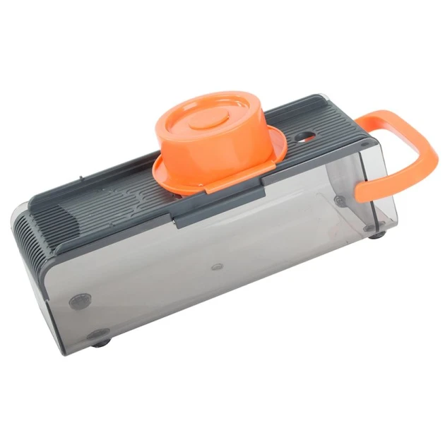 Фрукто-овощерезка Fruitgrater, пластик/сталь, серый/оранжевый