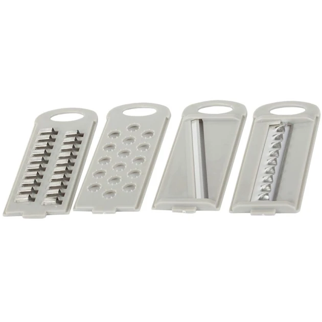 Фрукто-овощерезка Fruitgrater, пластик/сталь, серый/оранжевый