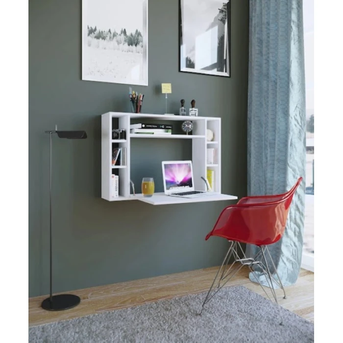 Компьютерный стол Art_Komp_Masası 3, белый, 60х90х45 см Компьютерный стол Art_Komp_Masası 3, белый, 60х90х45 см