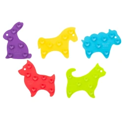 Мини-коврики для ванной Roxy Kids RBM-010-CG, 5 шт, разноцветные