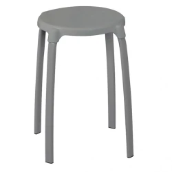 Табуретка Ridder, 46.5x30x30 см, пластик/сталь, серый Табуретка Ridder, 46.5x30x30 см, пластик/сталь, серый
